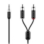 Кабель мультимедийный Jack 3.5mm to 2RCA 2.0m ProHD1000 Belkin (AV10066QP2M)