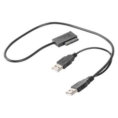 Переходник USB 2.0 to Slimline SATA 13 pin Cablexpert (A-USATA-01)