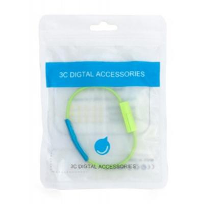 Дата кабель USB 2.0 AM to Micro 5P 0.2m браслет green Extradigital (KBU1782)