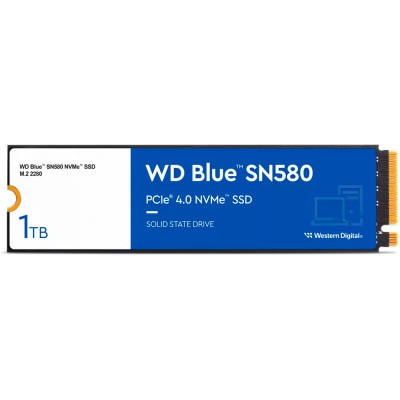 Накопичувач SSD M.2 2280 1TB SN580 Blue WD (WDS100T3B0E)