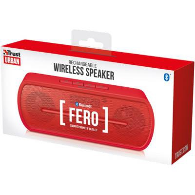 Акустическая система Trust Fero Wireless Bluetooth Speaker red (21706)