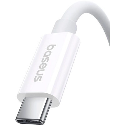 Дата кабель USB-C to USB-C 1.8m Superior USB4 Fast Charging 240W moon white Baseus (P10365200211-05)