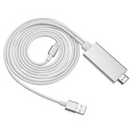 Переходник MHL Apple 8 Pin to HDMI Dynamode (MHL-HDMI-iPhone silver)