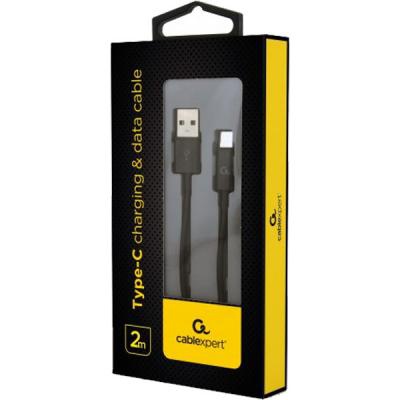 Дата кабель USB 2.0 AM to Type-C 2.0m Cablexpert (CC-USB2P-AMCM-2M)