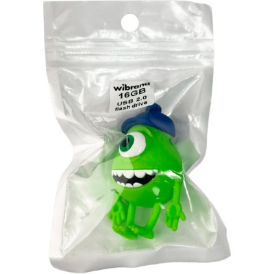 USB флеш накопичувач Wibrand 16GB Mike Wazowski Green USB 2.0 (WI2.0/MW16G)