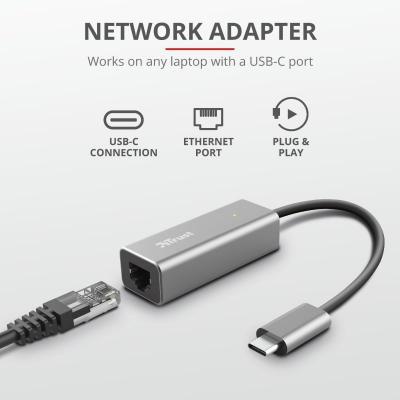 Переходник Trust Dalyx USB-C to Ethernet Adapter (23771_TRUST)