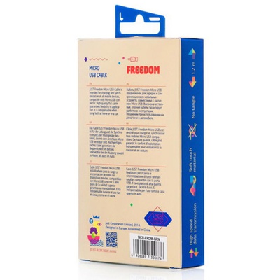 Дата кабель JUST Freedom Micro USB Cable Green (MCR-FRDM-GRN)
