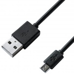 Дата кабель USB 2.0 AM to Micro 5P 1.5m Cu, 2.1A, Black Grand-X (PM015BS)