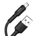 Дата кабель USB 2.0 AM to Lightning 1.0m 3A black XO (NB112-i-BK)