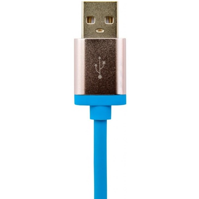 Дата кабель LogicPower 2 в 1 USB 2.0 -> micro USB -> Lightning B 1м синий /Retail (4106)