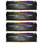 Модуль памяти для компьютера DDR4 128GB (4x32GB) 3200 MHz HyperX Fury RGB Kingston Fury (ex.HyperX) (HX432C16FB3AK4/128)