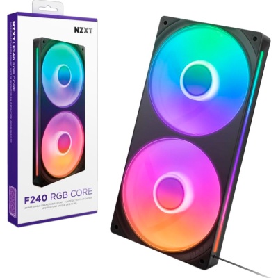 Кулер до корпусу NZXT F240 RGB Core Fan (Single Frame) - Black (RF-U24HF-B1)