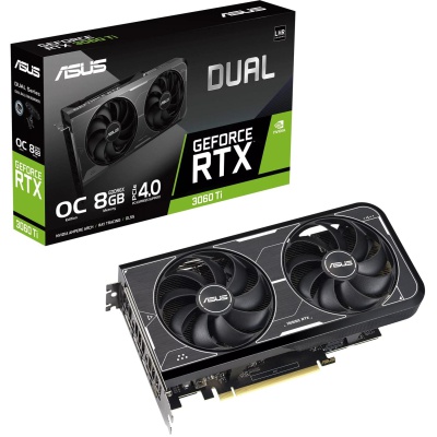 Видеокарта ASUS GeForce RTX3060Ti 8Gb DUAL OC GDDR6X (DUAL-RTX3060TI-O8GD6X)