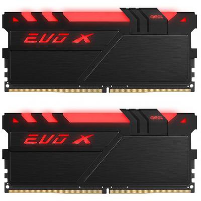 Модуль памяти для компьютера DDR4 16GB (2x8GB) 3200 MHz EVO X RGB GEIL (GEXB416GB3200C16ADC)
