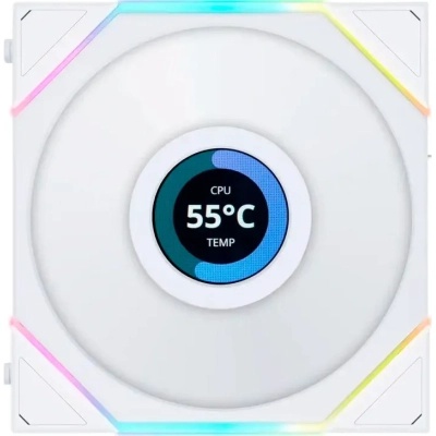 Кулер до корпусу Lian Li TL LCD 140-1, White (G99.14TLLCD1W.00)