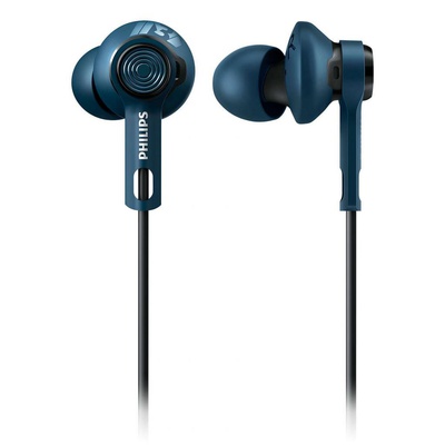 Наушники PHILIPS SHQ2405 ActionFit Mic Blue (SHQ2405BL/00)