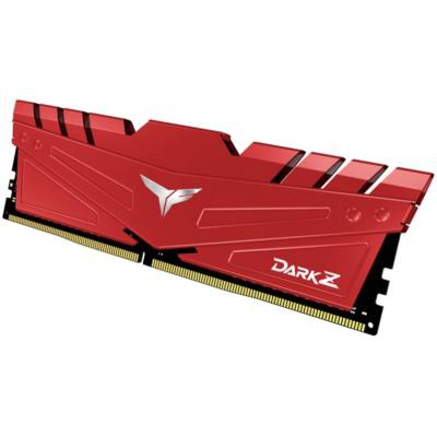 Модуль памяти для компьютера DDR4 16GB (2x8GB) 3000 MHz T-Force Dark Z Red Team (TDZRD416G3000HC16CDC01)
