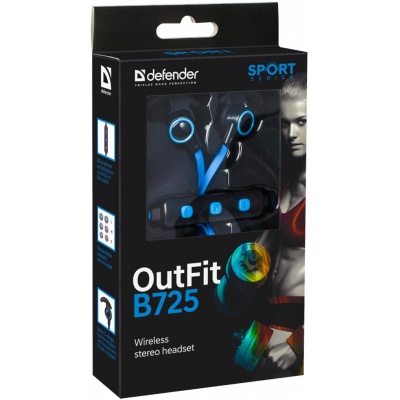Наушники Defender OutFit B725 Black-Blue (63725)