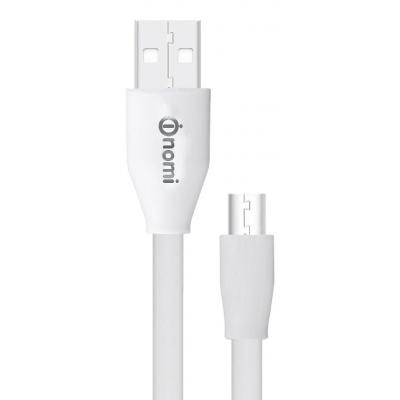 Дата кабель USB - Micro USB, DCF 15m White, 1.5 m Nomi (316195)