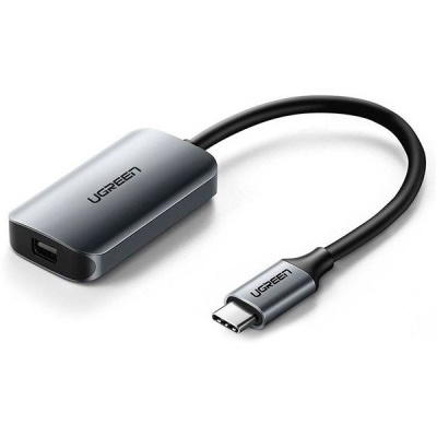 Перехідник USB2.0 Type-C to Mini DP 4K60Hz 10cm CM236 gray Ugreen (60351)