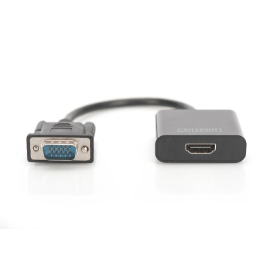 Перехідник VGA to HDMI (M/F), Full HD Digitus (DA-70473)