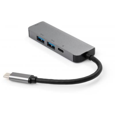 Концентратор Vinga Type-C to 4K HDMI+2*USB3.0+Type-C PD aluminium (VCPATC2PDU3HIGR)