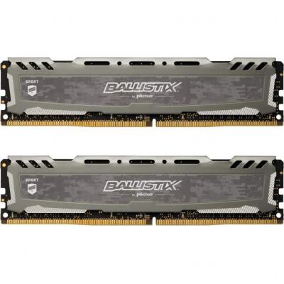 Модуль памяти для компьютера DDR4 32GB (2x16GB) 3200 MHz Ballistix Gray MICRON (BLS2K16G4D32AESB)