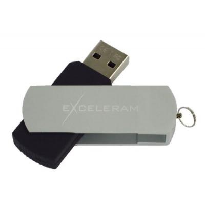 USB флеш накопитель eXceleram 16GB P2 Series Silver/Black USB 2.0 (EXP2U2SIB16)