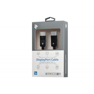 Кабель мультимедийный DisplayPort to DisplayPort 1.0m 2E (2E-W1703)