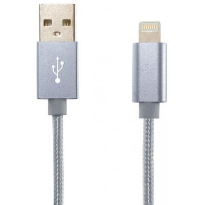 Дата кабель Gelius Metallic Edition USB 2.0 – Apple Lightning (iPhone 5) Grey (36537)