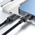 Дата кабель USB-C to USB-C 1.2m 60W stainless steel C12-03 Black Acefast (6974316283317)