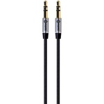 Кабель мультимедийный Jack 3.5mm to Jack 3.5mm 1.0m black Nomi (181735)