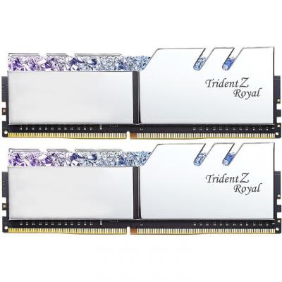 Модуль памяти для компьютера DDR4 16GB (2x8GB) 3600 MHz Trident Z RGB Royal Silver G.Skill (F4-3600C18D-16GTRS)