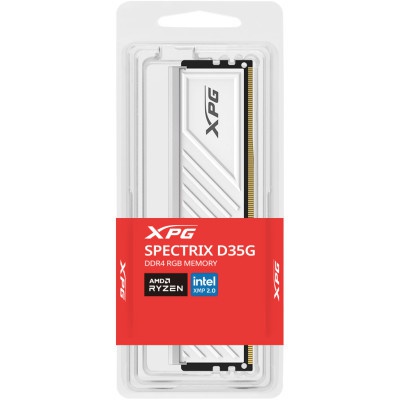 Модуль пам'яті для комп'ютера DDR4 32GB 3600 MHz XPG Spectrix D35G RGB White ADATA (AX4U360032G18I-SWHD35G)
