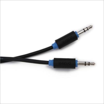 Кабель мультимедійний Jack 3.5mm папа/Jack 3.5mm папа 0.5m Prolink (PB105-0050)