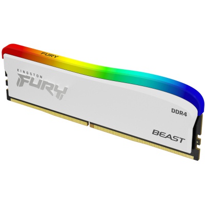 Модуль пам'яті для комп'ютера DDR4 16GB 3600 MHz Beast White RGB SE Kingston Fury (ex.HyperX) (KF436C18BWA/16)