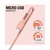 Дата кабель USB 2.0 AM to Micro 5P 1.2m AL-CBCOLOR-M1PH Peach ACCLAB (1283126518164)