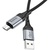 Дата кабель USB 2.0 AM to Micro 5P 1.0m 2.4A nylon X102 black HOCO (6942007608763)