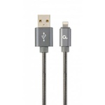 Дата кабель USB 2.0 AM to Lightning 1.0m Cablexpert (CC-USB2S-AMLM-1M-BG)