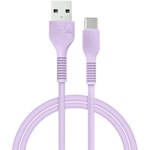 Дата кабель USB 2.0 AM to Type-C 1.2m AL-CBCOLOR-T1BK Purple ACCLAB (1283126518270)