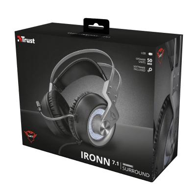 Наушники Trust GXT 435 Ironn 7.1 USB METAL (23211)
