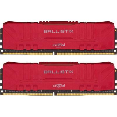 Модуль памяти для компьютера DDR4 16GB (2x8GB) 3200 MHz Ballistix Red Micron (BL2K8G32C16U4R)