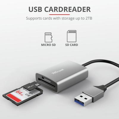 Зчитувач флеш-карт Trust DALYX FAST USB 3.2 ALUMINIUM (24135_TRUST)