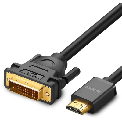 Кабель мультимедійний HDMI M to DVI M 3.0m HD106 black UGREEN (10136)