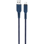 Дата кабель USB 2.0 AM to Lightning 1.0m 2.4A nylon X59 blue HOCO (6931474744883)