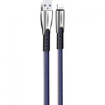 Дата кабель USB 2.0 AM to Lightning 1.0m zinc alloy blue ColorWay (CW-CBUL010-BL)