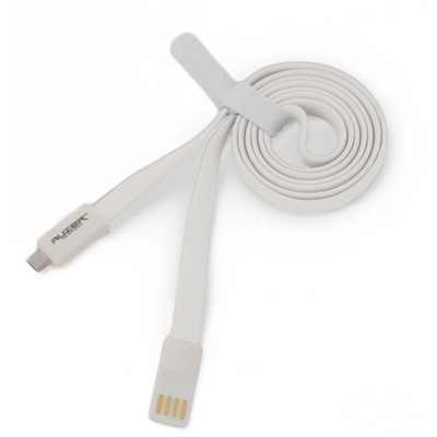 Дата кабель AUZER USB 2.0 – Micro USB 1.0м White (AC-M1WH)