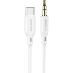 Кабель мультимедійний USB-C to 3.5mm M 1.0m white BOROFONE (6941991101076)