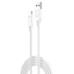 Дата кабель USB 2.0 AM to Micro 5P 1.0m braided white XO (NB235_M_White)