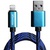 Дата кабель USB 2.0 AM to Lightning 1.0m Blue/Black Grand-X (FL05BLB)